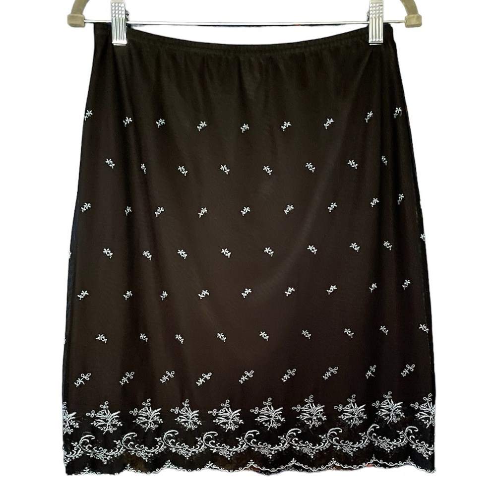 Le Chateau vintage 90s mesh skirt